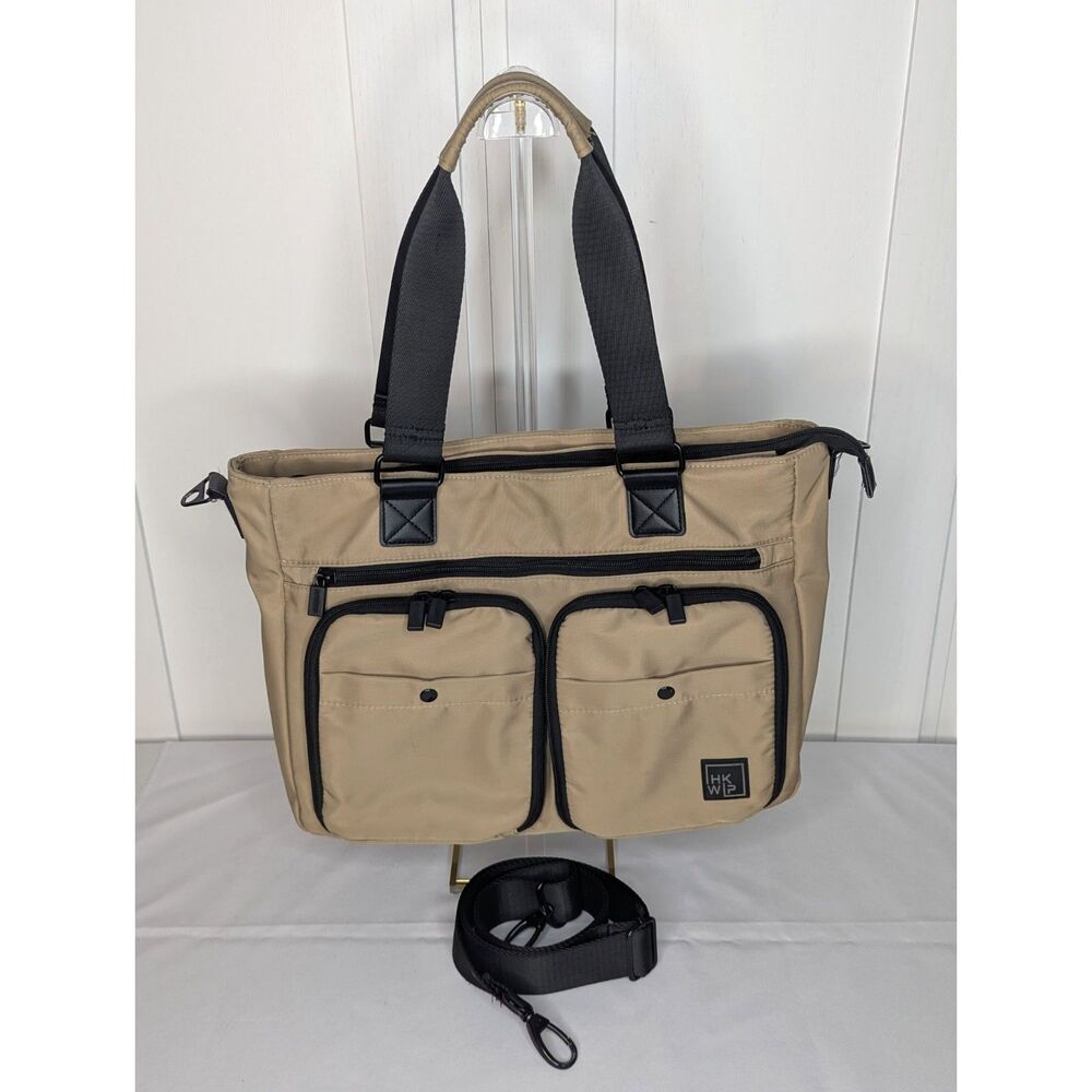 HKWP Tan and Black Carryon Laptop Bag 18 wide Travel Bag